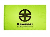 Drapeau Kawasaki vert